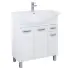 Komplet szafka 3-dzwiowa z umywalką 750 x 469 x 840 mm biały lakierowany połysk ROCA